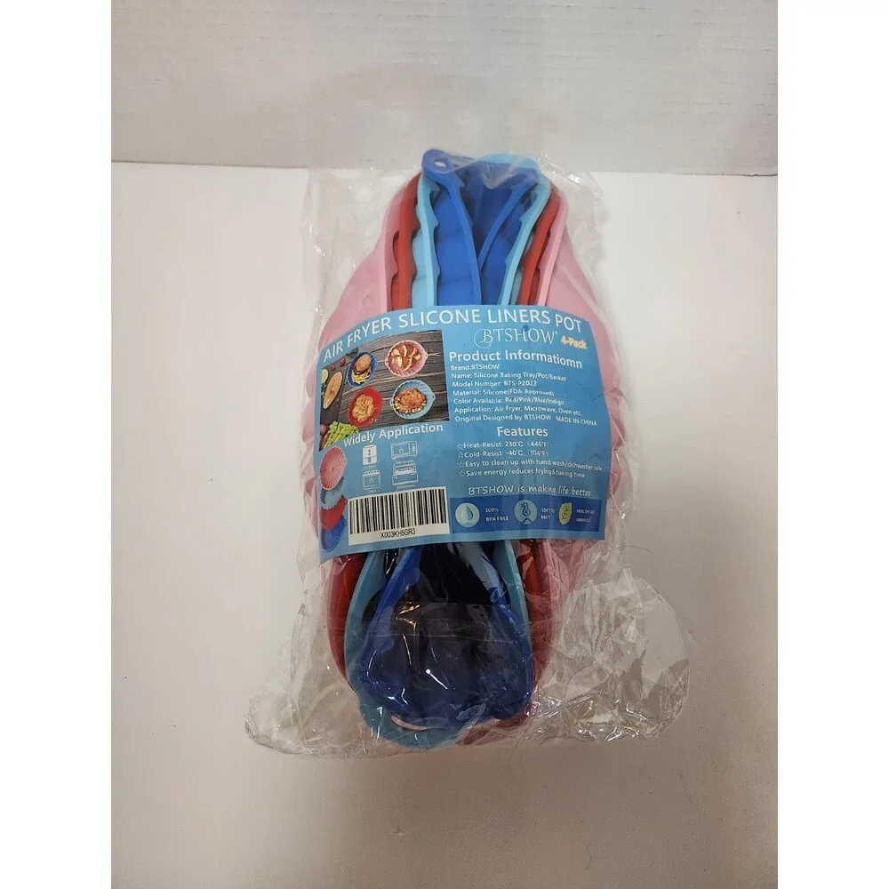 Lot Of 4 Air Fryer Silicone Liners